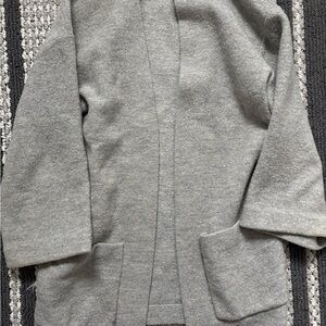 Cozy Gray Open Front Cardigan